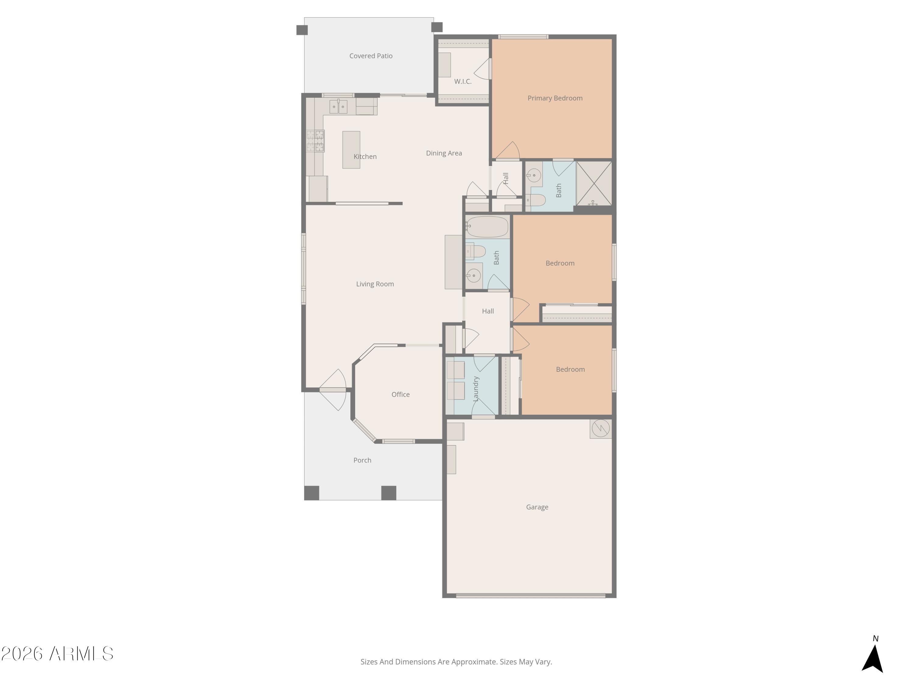 724 West Trellis Road Queen Creek, AZ 85140 - Photo 2 of 46 a picture of a room with a white cabinet and refrigerator