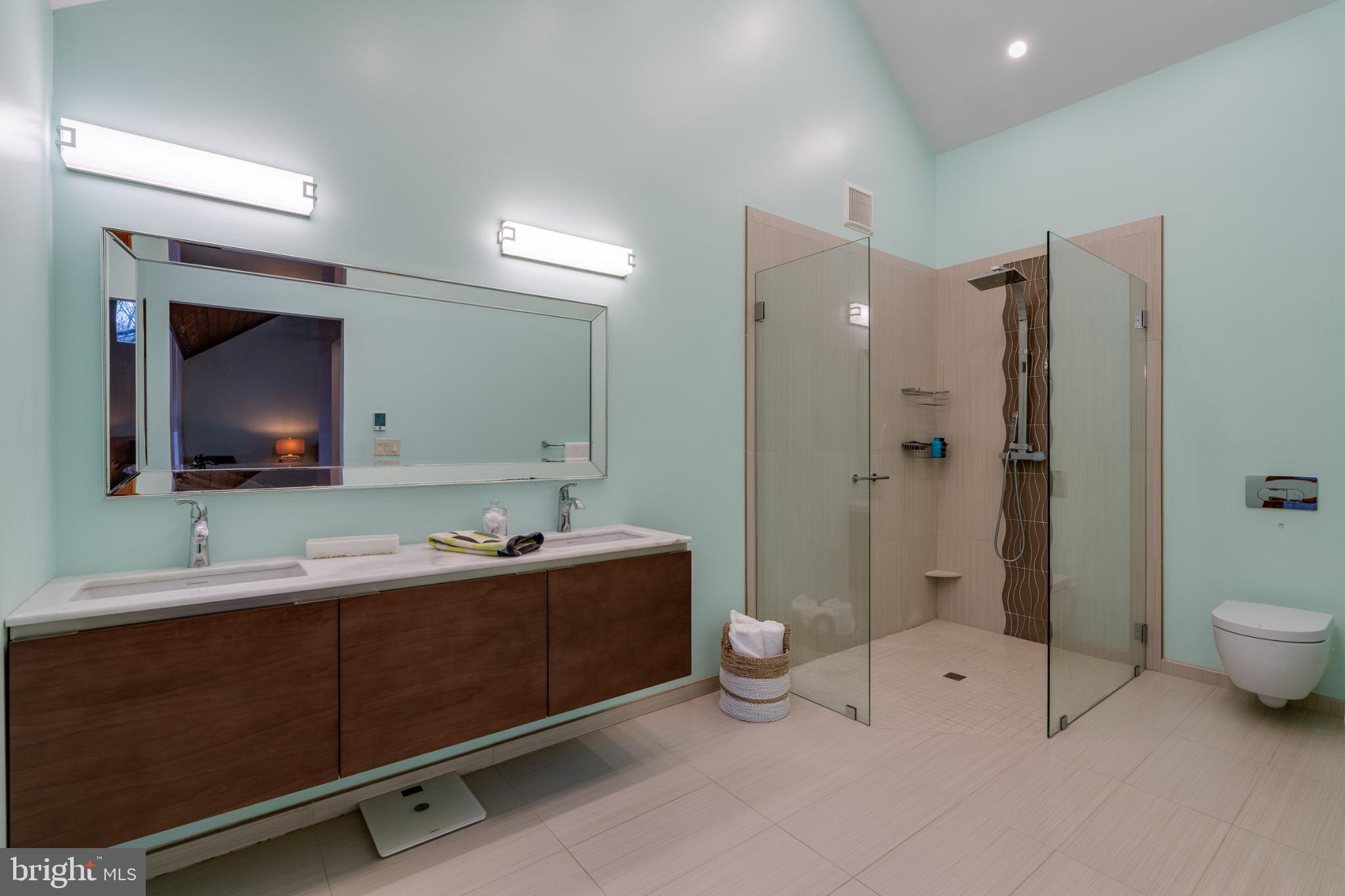 725 Laurel Ridge Road Reinholds, PA 17569 - Photo 59 of 101 a bathroom with a double vanity sink toilet mirror and shower