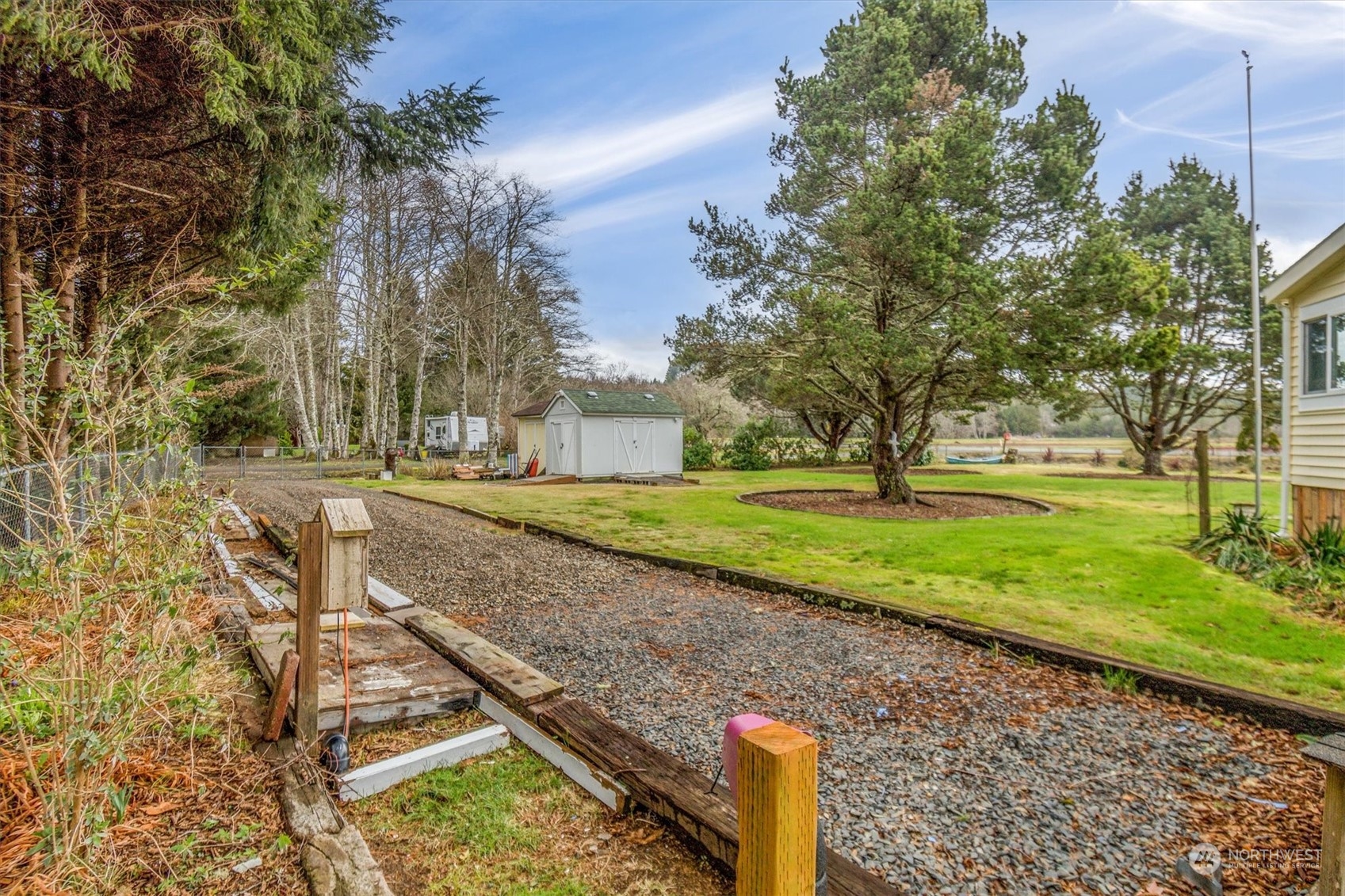 3901 67th Place Long Beach, WA 98631 - Photo 8 of 25 a view of a yard with plants and trees
