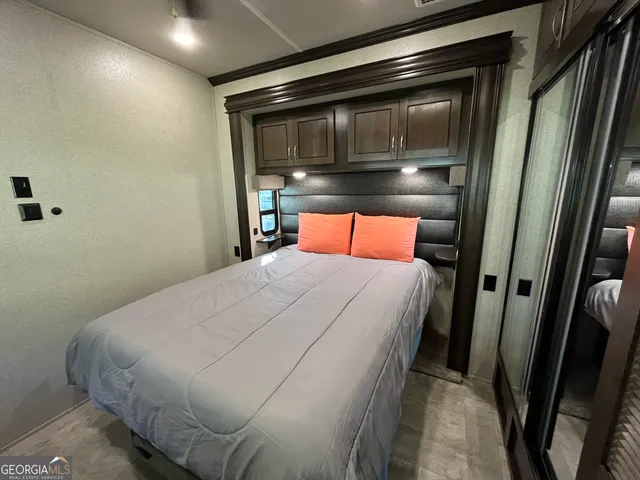 a view of a park with slides