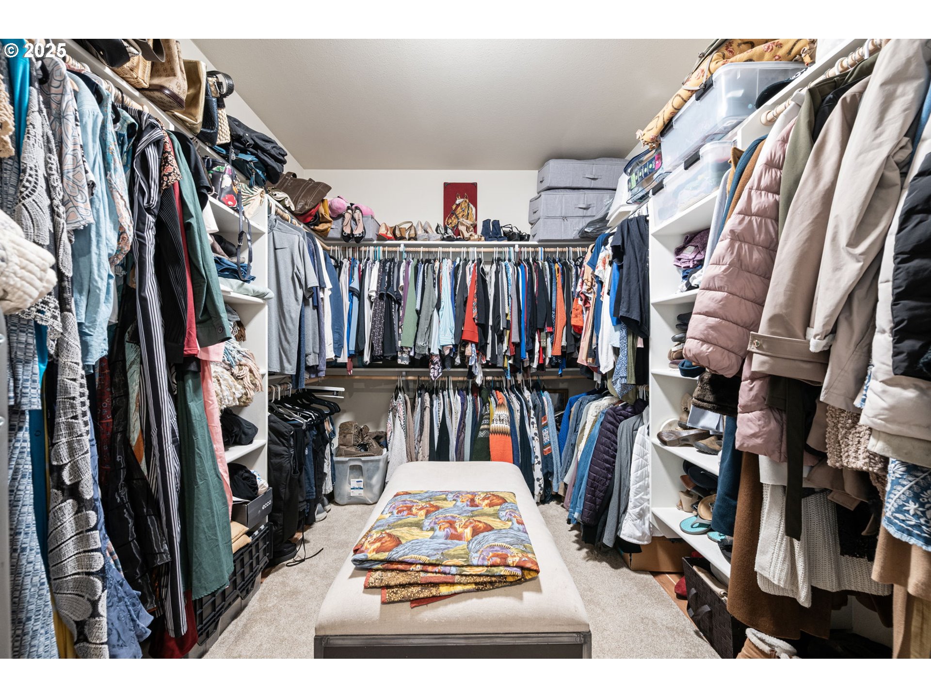 1765 Trevino Road Creswell, OR 97426 - Photo 23 of 26 a view of walk in closet with clothes and shoes