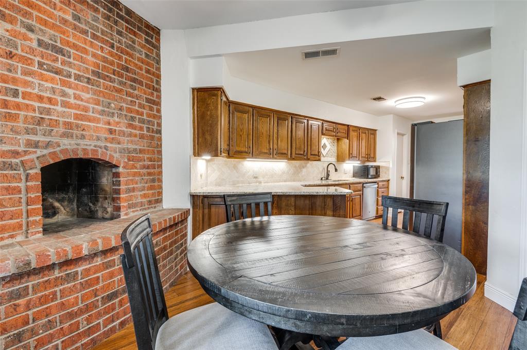 737 Newport Road Fort Worth, TX 76120 - Photo 19 of 37 Breakfast Room opens to the Kitchen