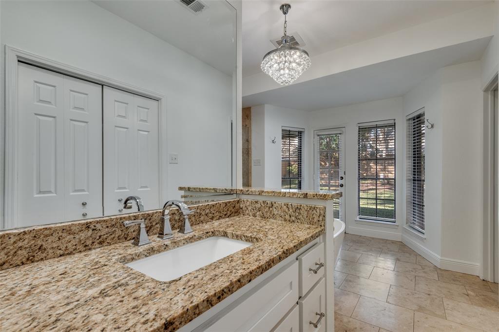 737 Newport Road Fort Worth, TX 76120 - Photo 23 of 37 Vanity in Primary Bathroom