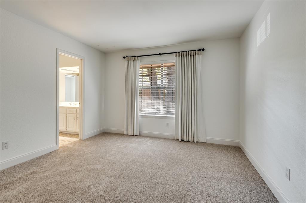 737 Newport Road Fort Worth, TX 76120 - Photo 24 of 37 Secondary Bedroom with custom draperies