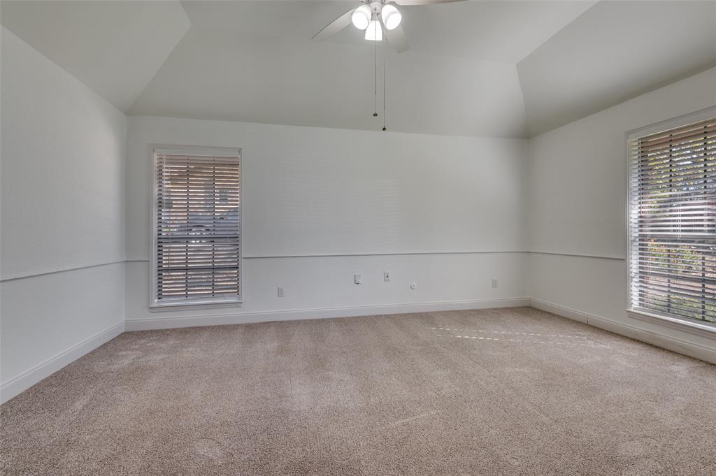 737 Newport Road Fort Worth, TX 76120 - Photo 27 of 37 Bedroom on opposite of the home is perfect for a Home Office, Guest Suite, or third Living Room