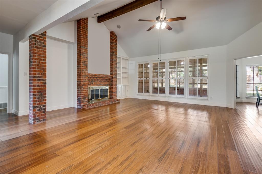 737 Newport Road Fort Worth, TX 76120 - Photo 8 of 37 Beautiful wood floors in main Living Room