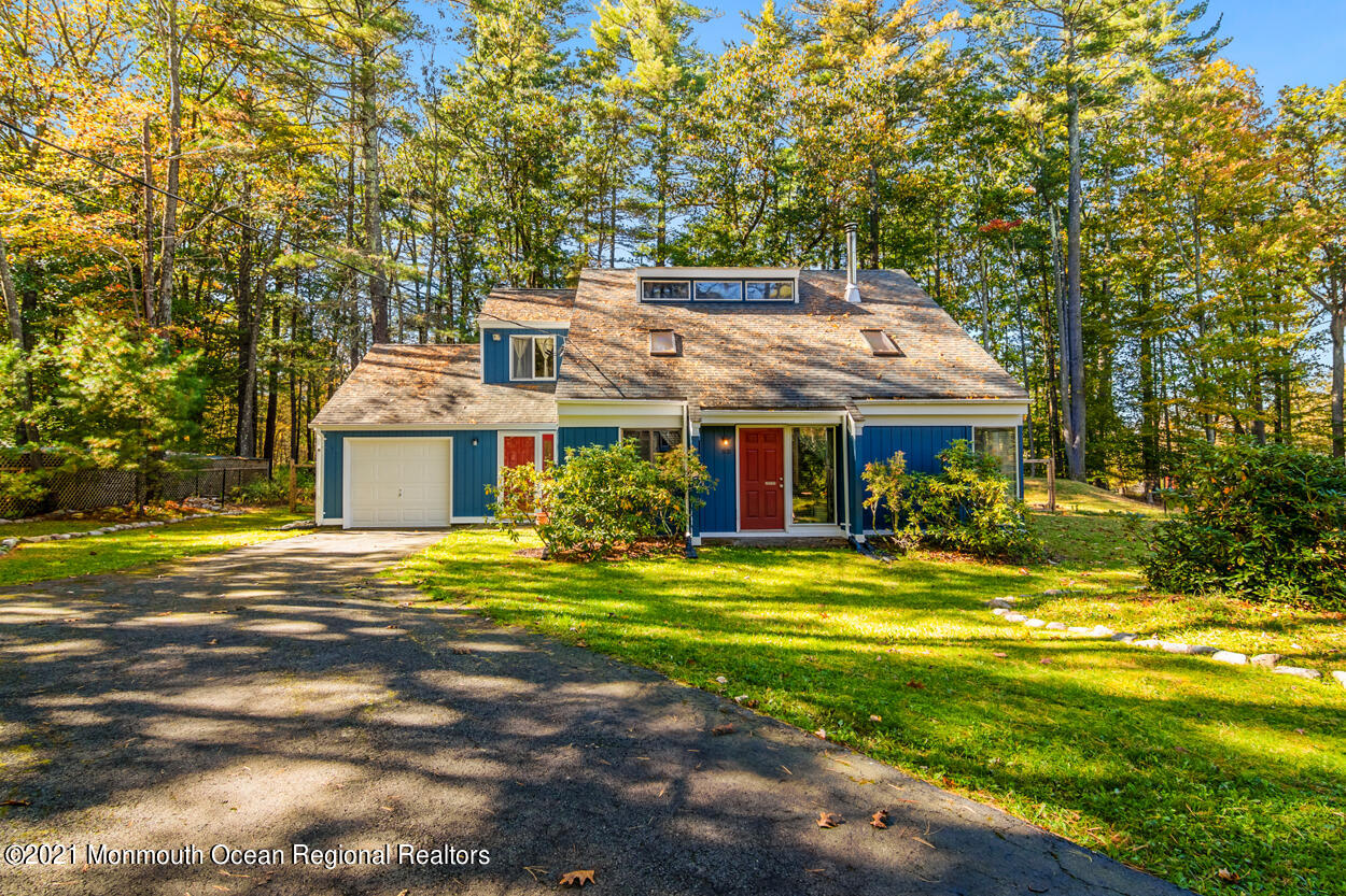 308 New Road Montague, NJ 07827 - Photo 1 of 27 a view of a house with a swimming pool