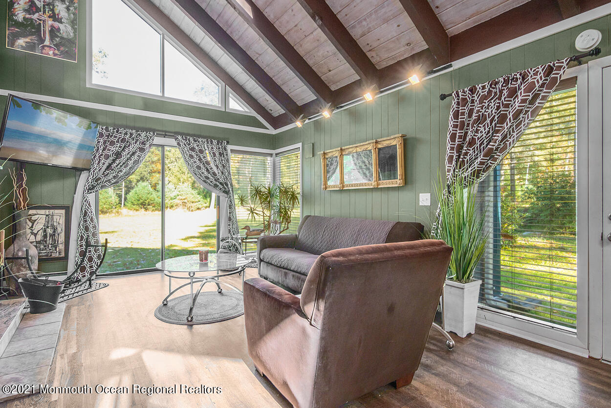 308 New Road Montague, NJ 07827 - Photo 11 of 27 a living room with furniture and a large window