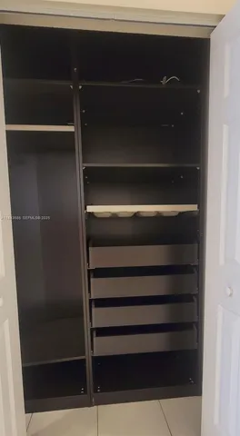 a view of walk in closet