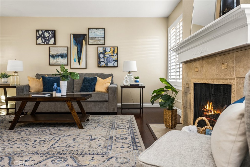 2756 Craig Circle Fullerton, CA 92835 - Photo 12 of 47 Fire in fireplace is digitally enhanced