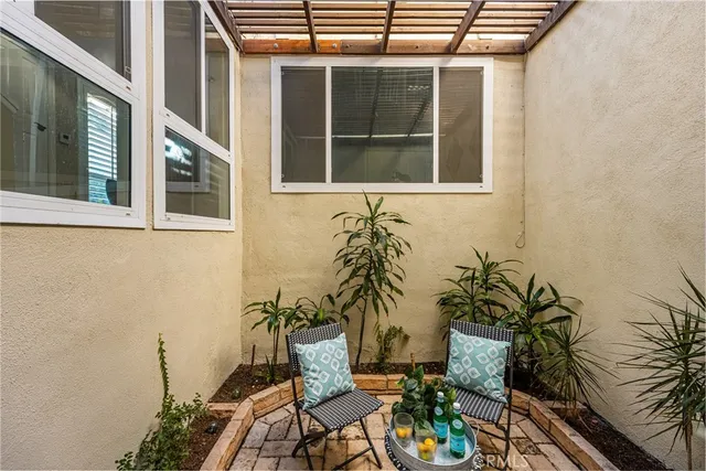 a view of a house with a patio