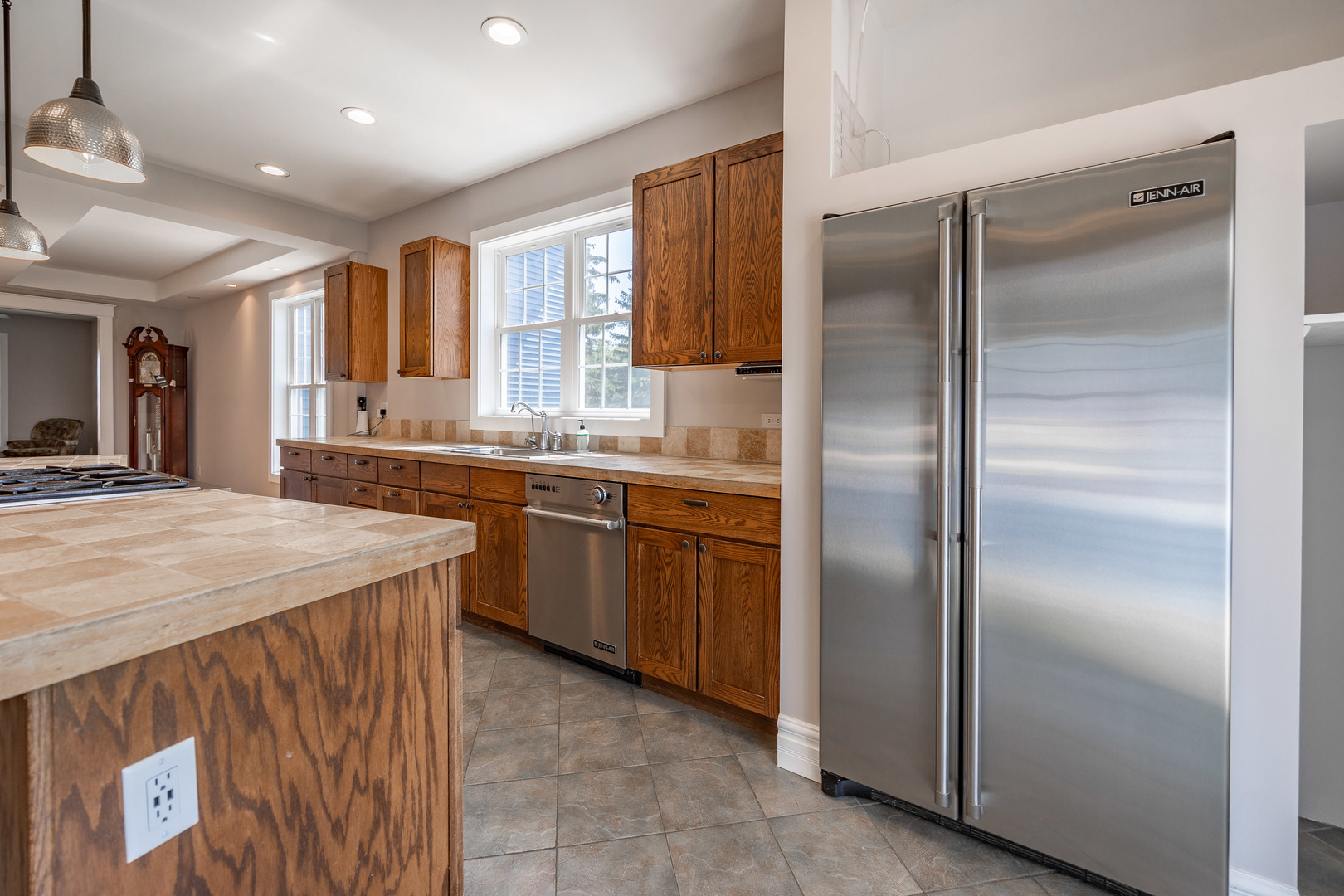 1353 Pine Hill Road Amboy, IL 61310 - Photo 14 of 91 a kitchen with a sink refrigerator and cabinets