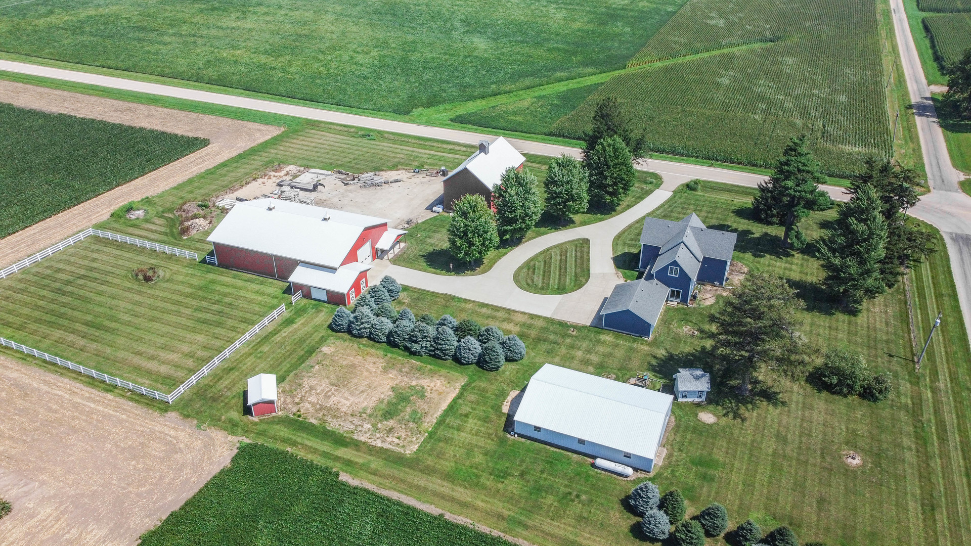 1353 Pine Hill Road Amboy, IL 61310 - Photo 83 of 91 an aerial view of a house