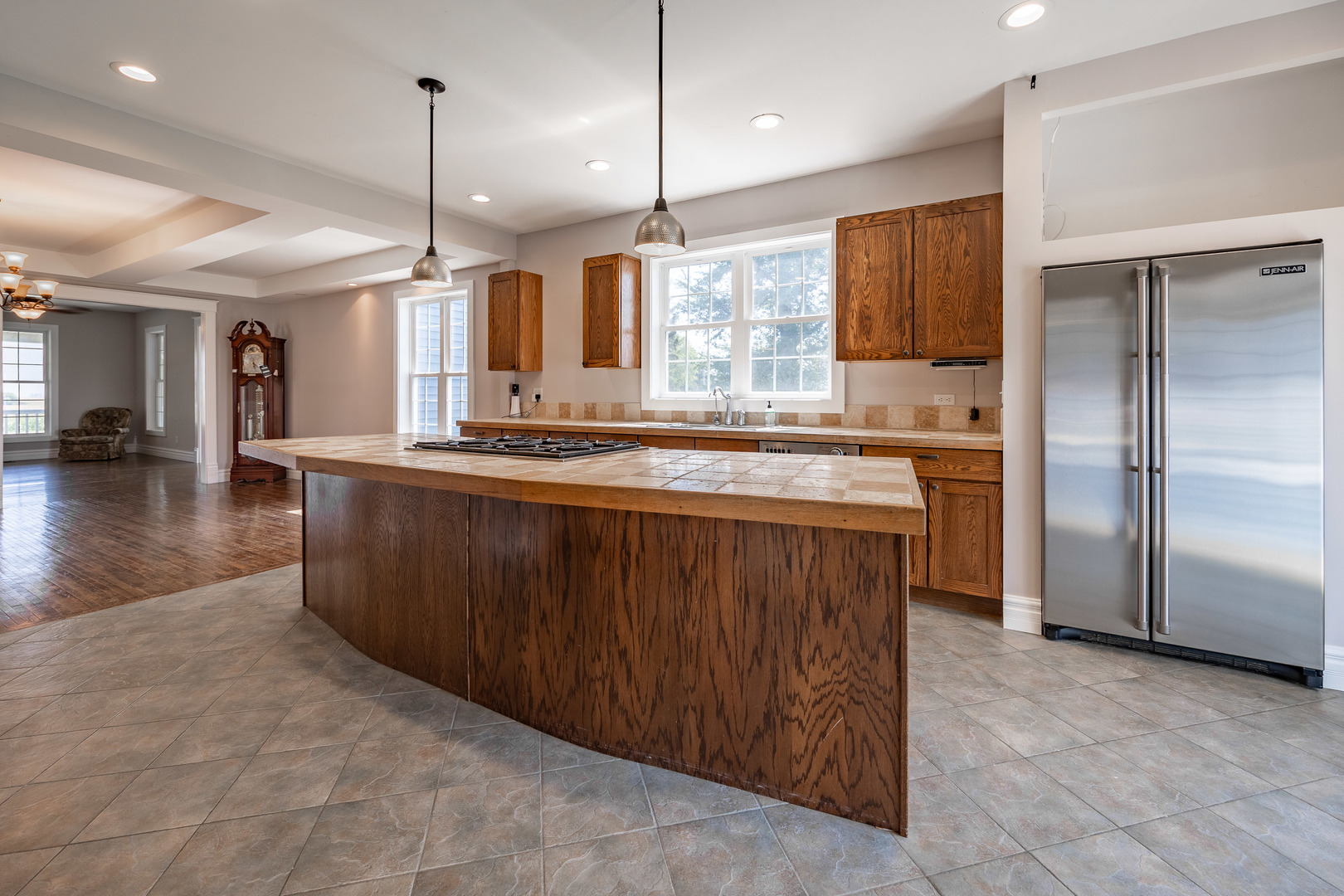 1353 Pine Hill Road Amboy, IL 61310 - Photo 9 of 91 a kitchen with kitchen island a counter top space appliances and a center island