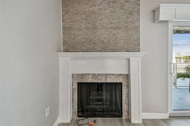 a view of a swimming pool with seating area