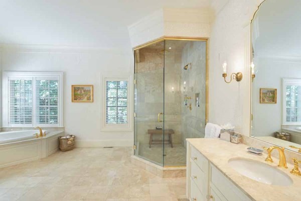 25 Oyster Way Barnstable, MA 02655 - Photo 29 of 42 a spacious bathroom with a tub sink shower and mirror