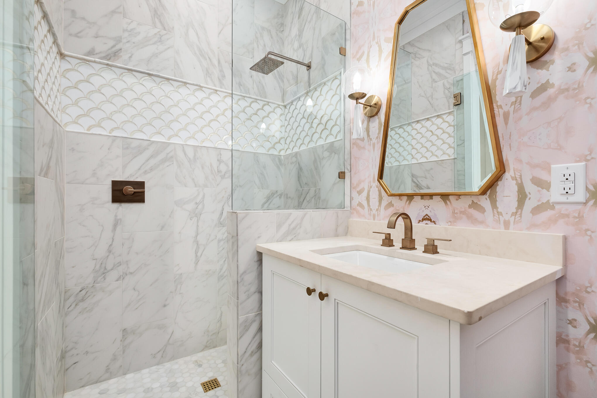 127 Blackwater Street Santa Rosa Beach, FL 32459 - Photo 50 of 97 a bathroom with a sink and a mirror