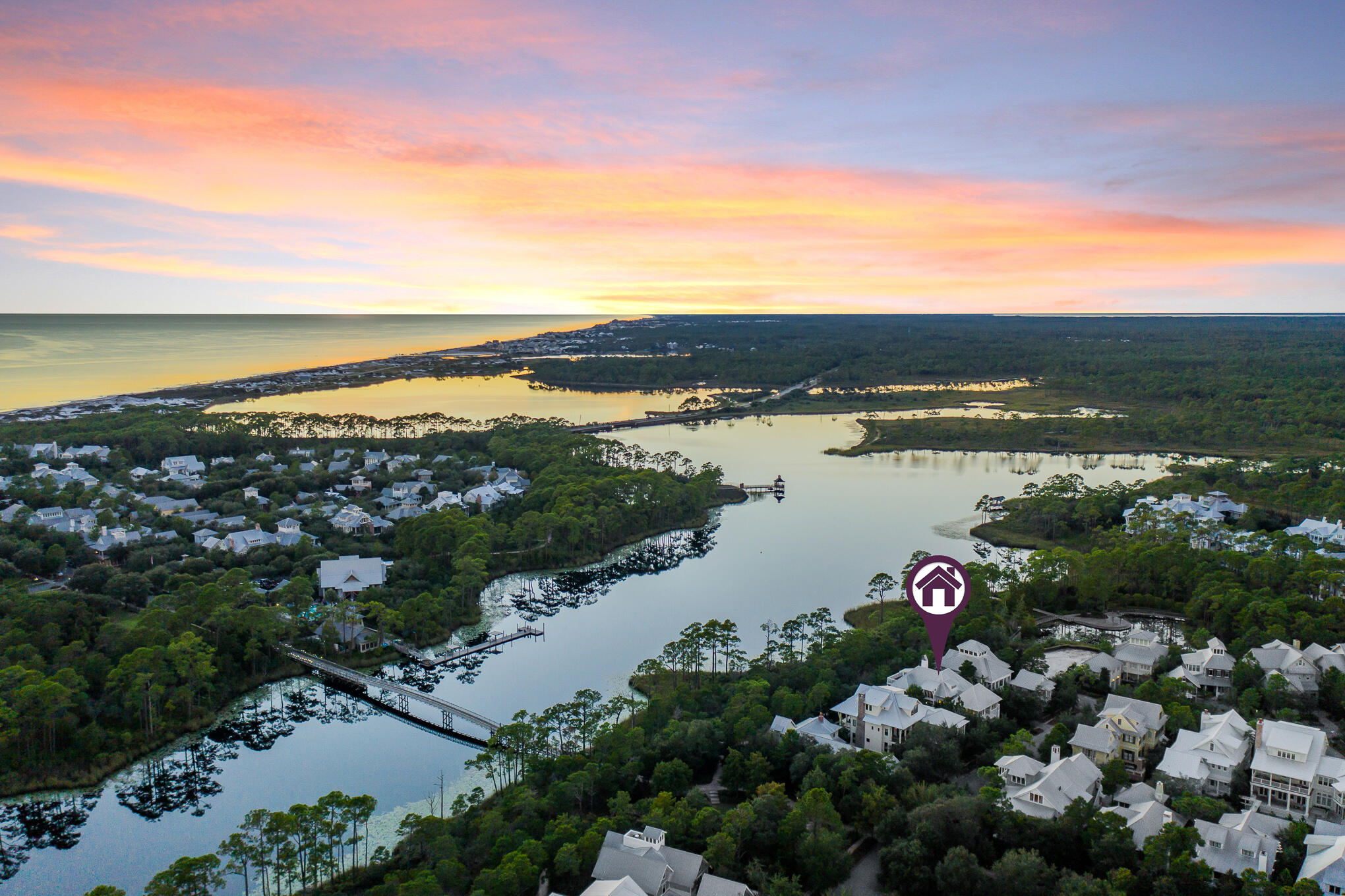 127 Blackwater Street Santa Rosa Beach, FL 32459 - Photo 79 of 97 a view of a city and ocean view