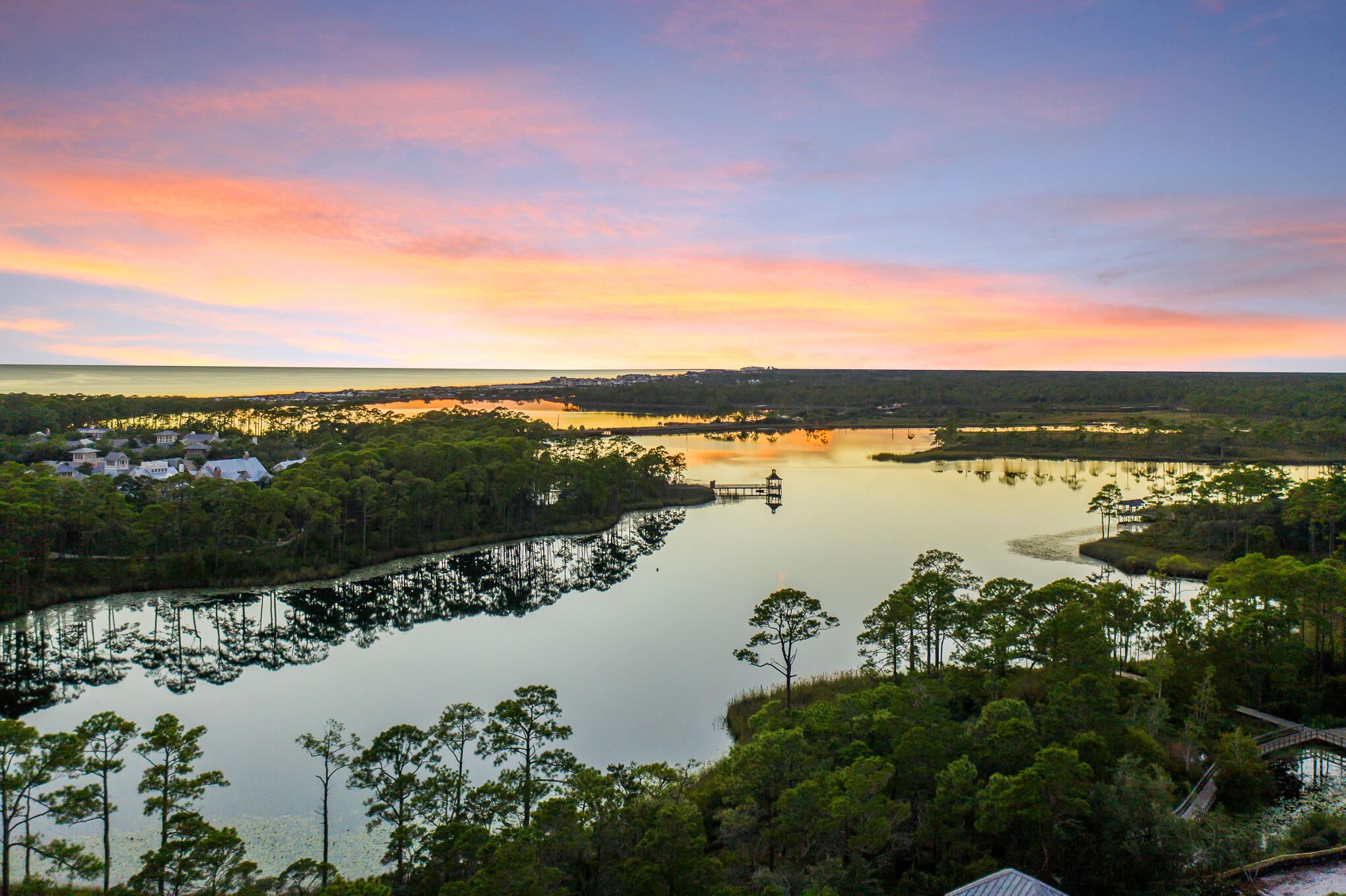 127 Blackwater Street Santa Rosa Beach, FL 32459 - Photo 80 of 97 a view of a lake with outdoor space