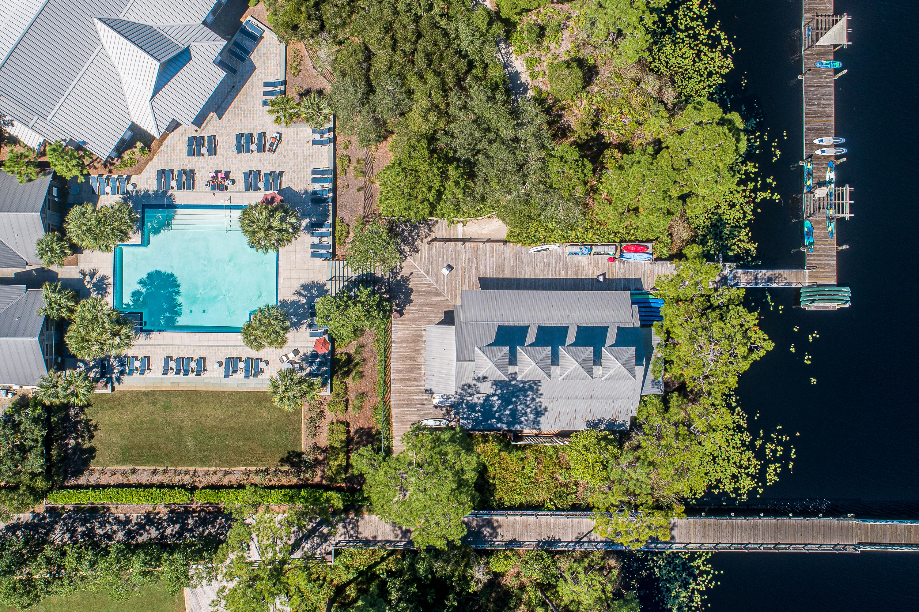 127 Blackwater Street Santa Rosa Beach, FL 32459 - Photo 87 of 97 an aerial view of a house with a garden