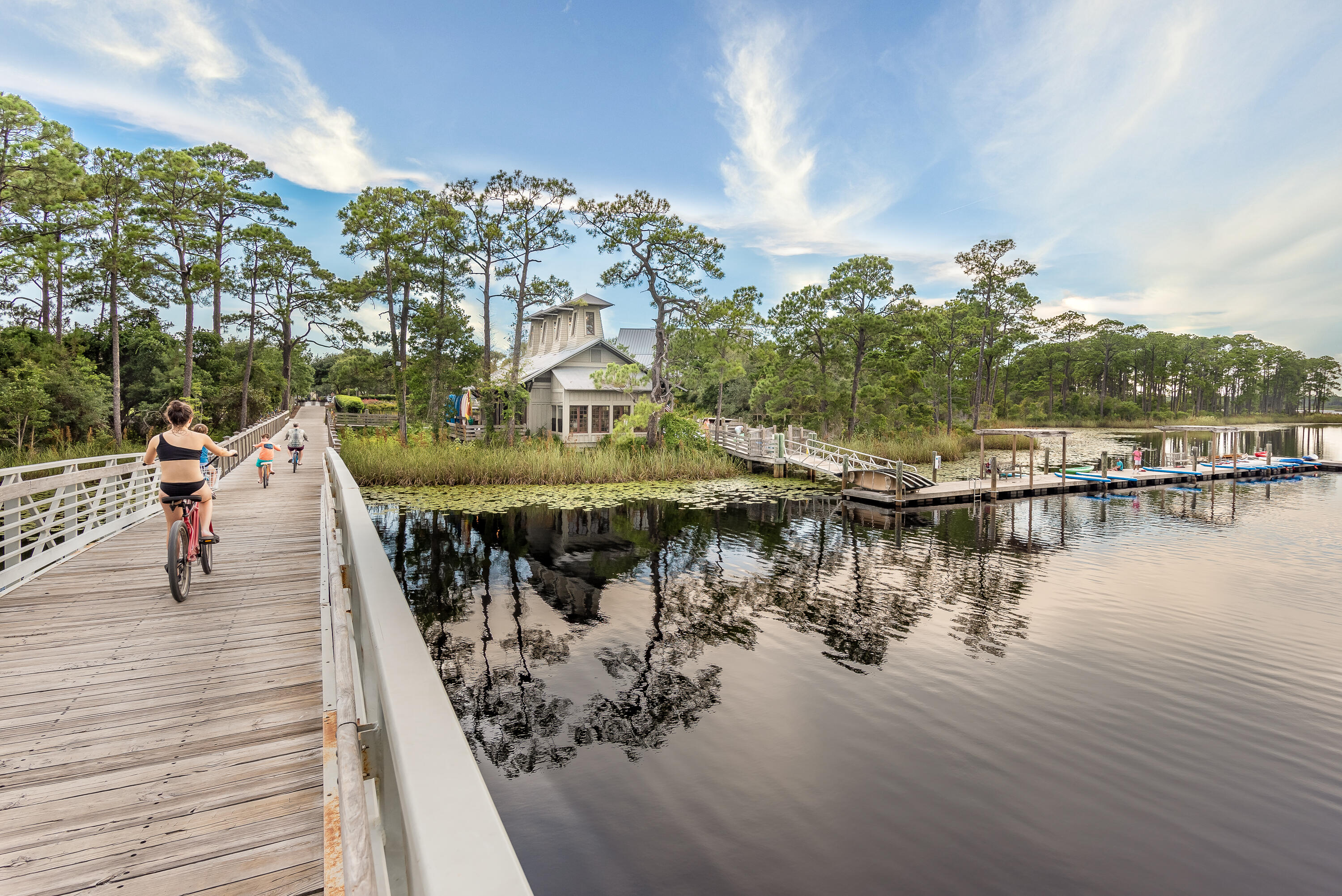 127 Blackwater Street Santa Rosa Beach, FL 32459 - Photo 92 of 97 a view of a lake with boats