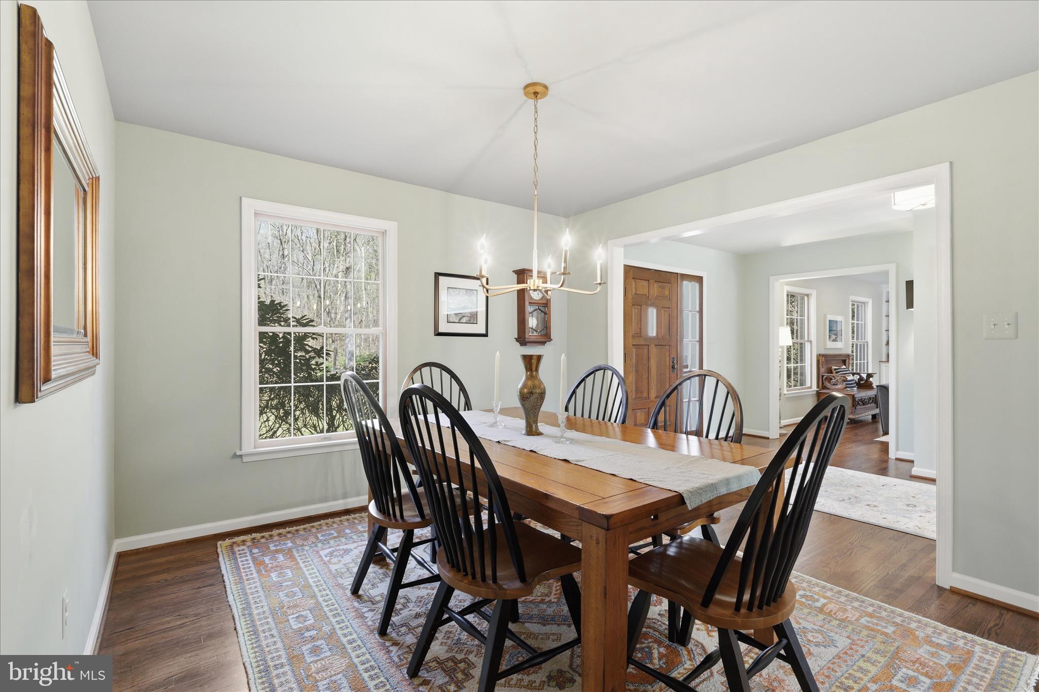 5605 Smoke Rise Lane Fairfax Station, VA 22039 - Photo 20 of 85 a view of a dining room with furniture window and wooden floor