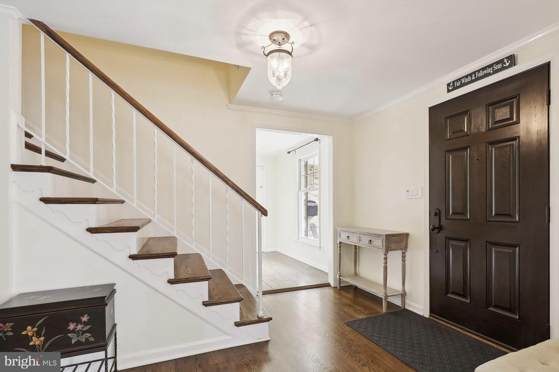 11310 Rolling House Road North Bethesda, MD 20852 - Photo 2 of 26 a view of entryway and hall with wooden floor