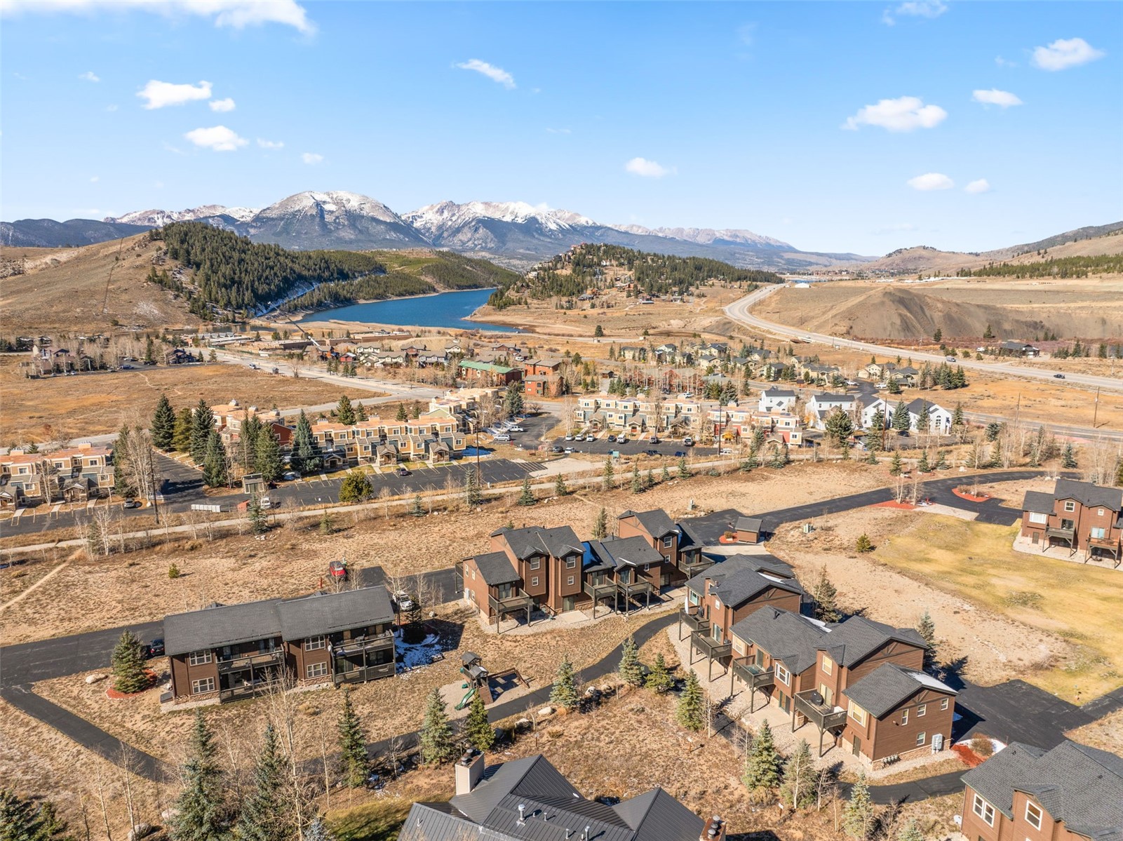 164 Buck Ridge Road, Unit 164 Dillon, CO 80435 - Photo 7 of 28 Aerial view of centrally located neighborhood.