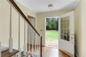 a view of front door and porch