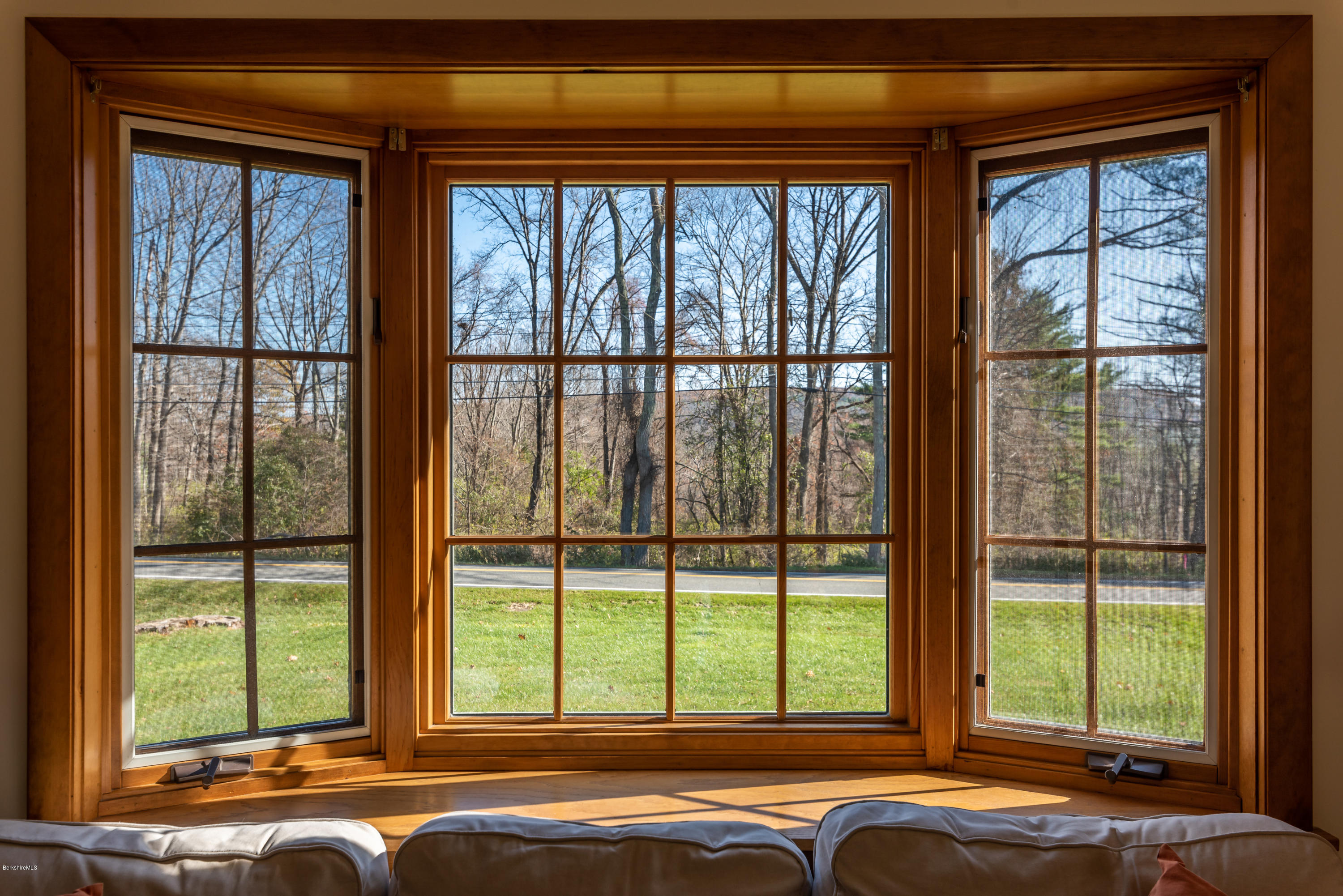 31 Interlaken Road Stockbridge, MA 01266 - Photo 12 of 34 a bed sitting in front of a window