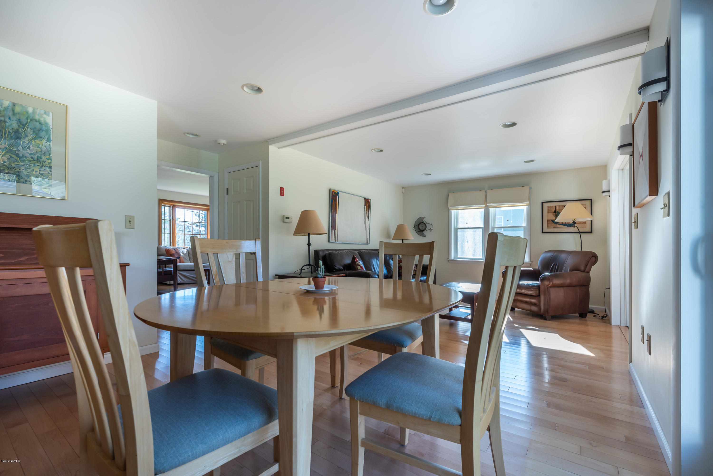 31 Interlaken Road Stockbridge, MA 01266 - Photo 10 of 34 a view of a dining room with furniture and wooden floor