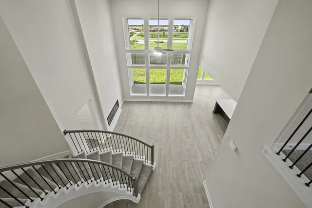 a view of an entryway with a window
