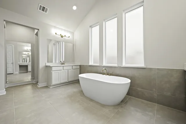 a bathroom with a sink and a bathtub