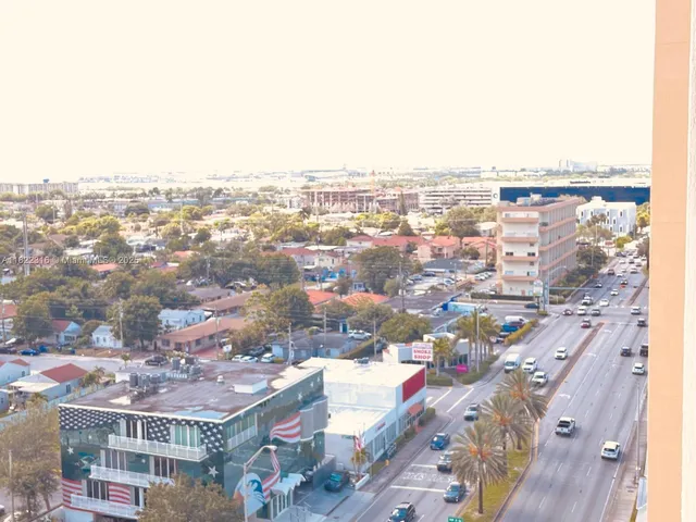 an aerial view of city