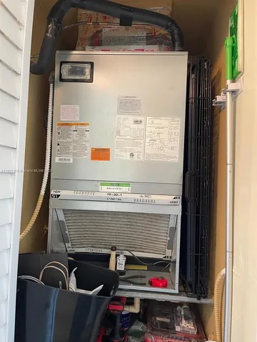 a room with storage and utility