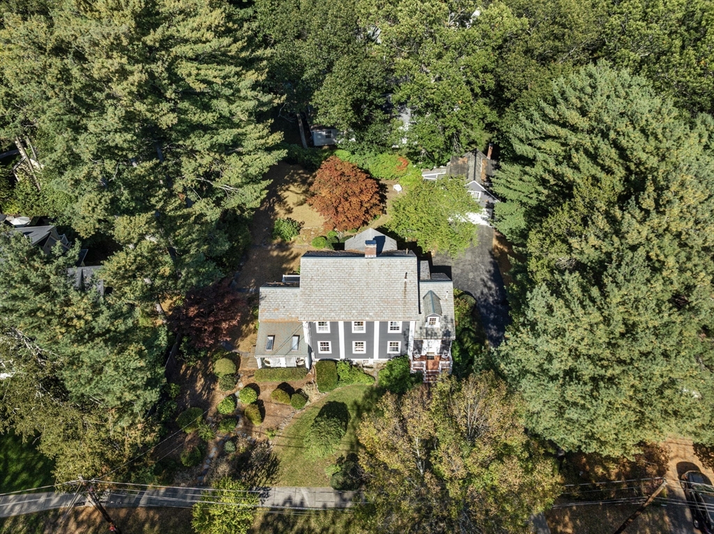 58 Country Club Road Newton, MA 02459 - Photo 27 of 27 an aerial view of a house with a yard
