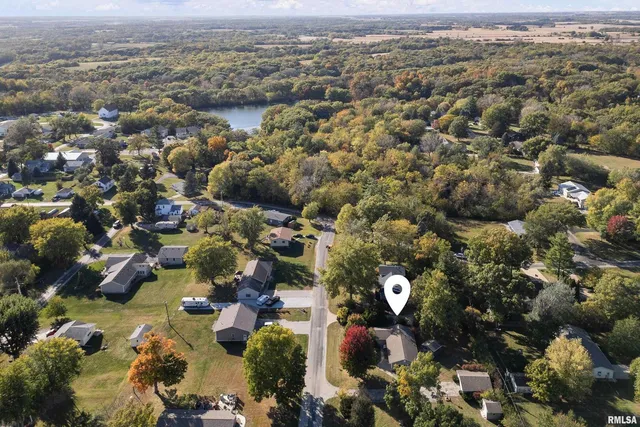 an aerial view of a city