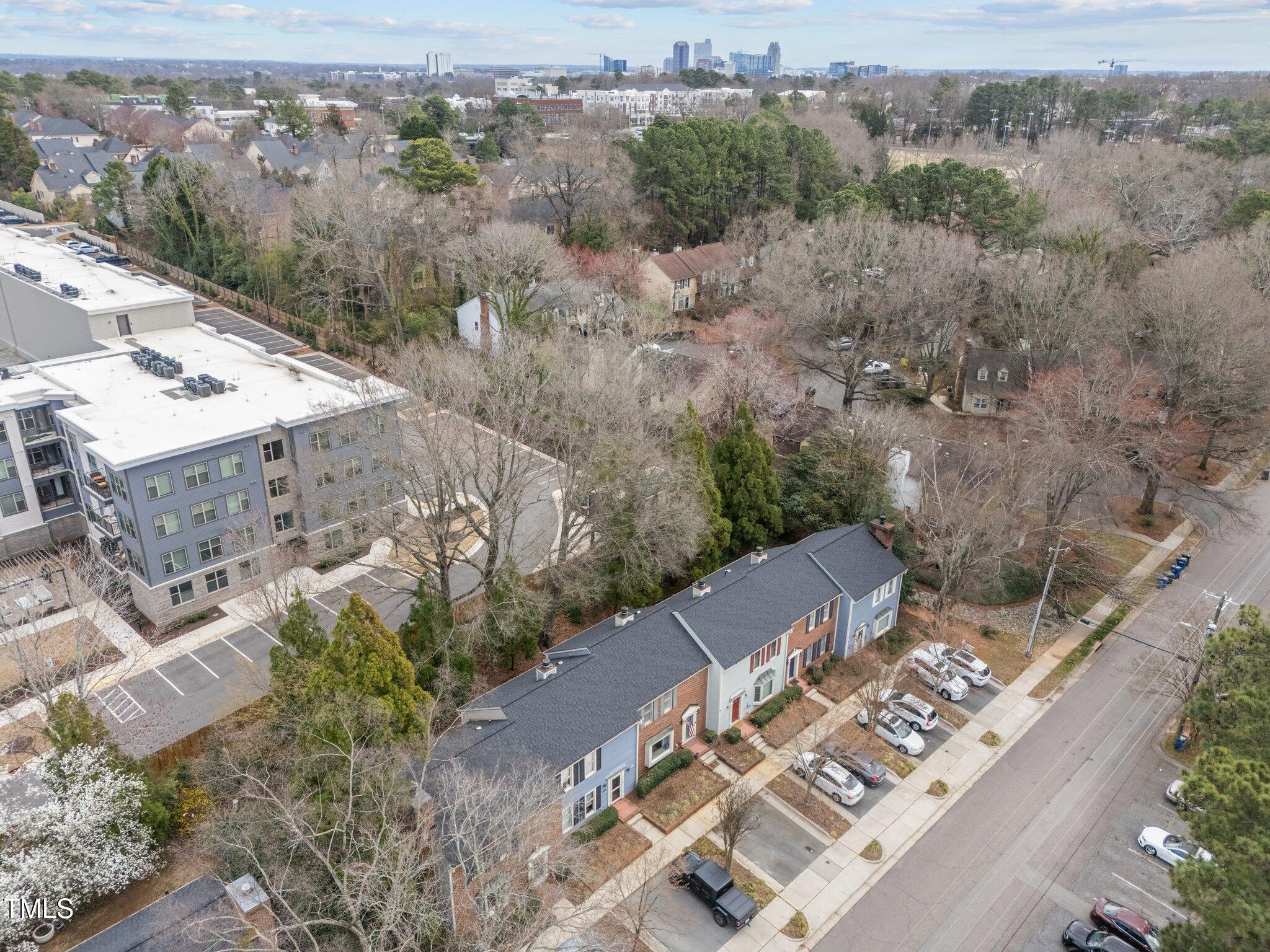 1334 Baez Street Raleigh, NC 27608 - Photo 22 of 28 an aerial view of multiple house