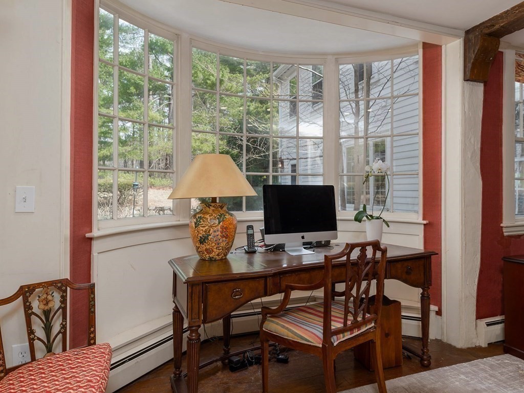 156 Larch Row Wenham, MA 01984 - Photo 17 of 38 a view of a workspace with furniture and a window