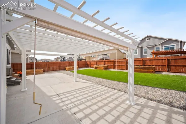 swimming pool with outdoor seating