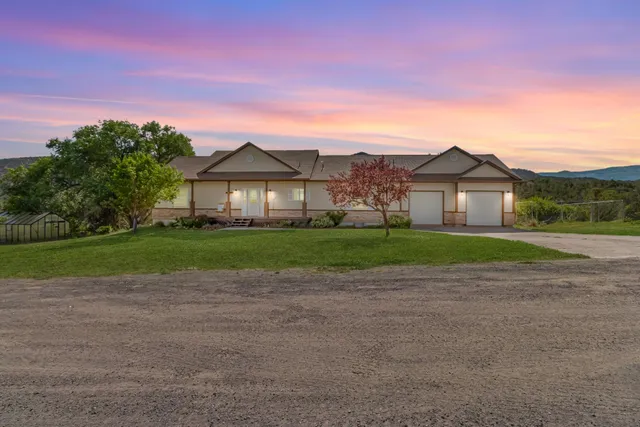 a view of house with a garden