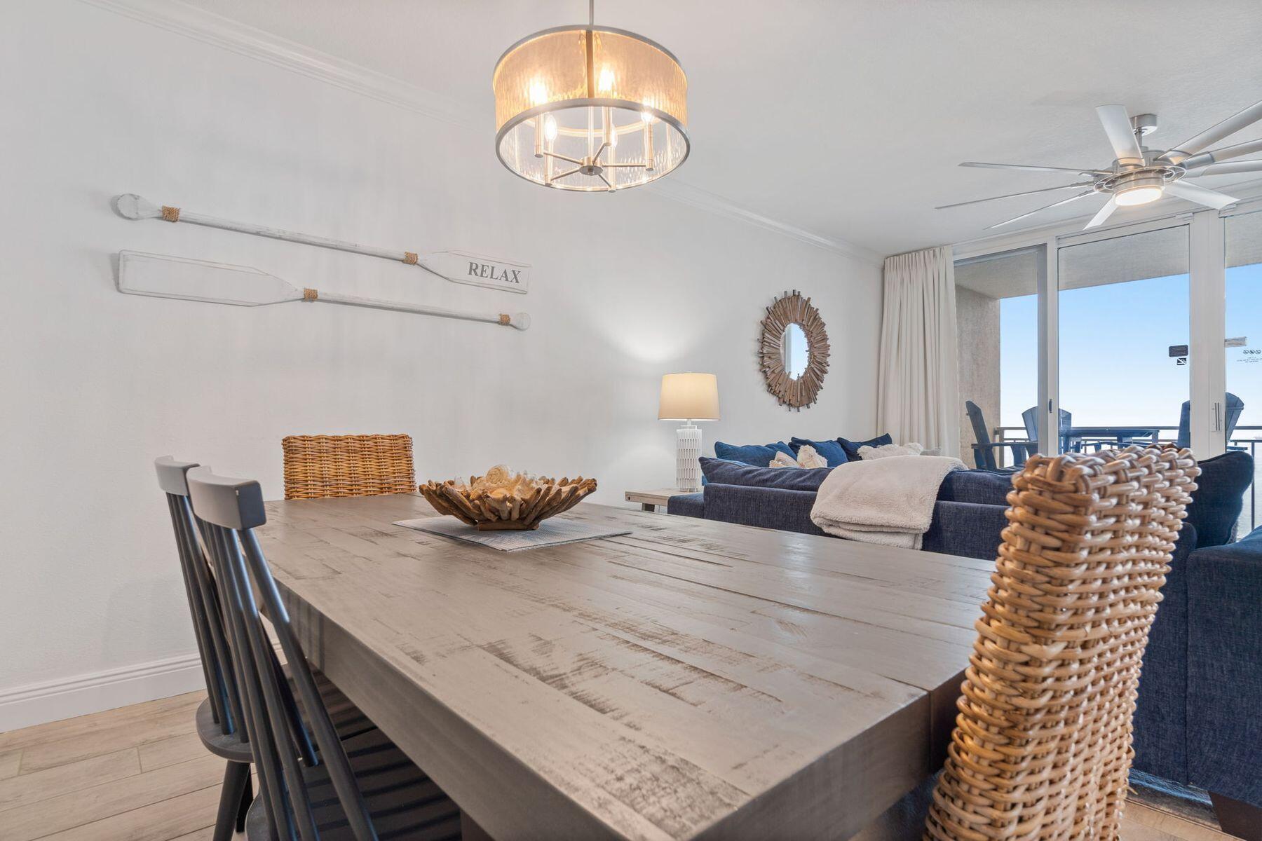 14701 Front Beach Road, Unit 530 Panama City Beach, FL 32413 - Photo 14 of 44 Spacious Dining for 6-8