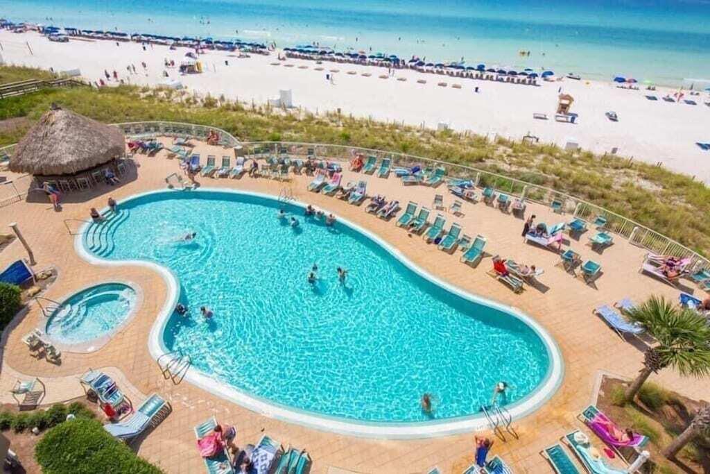 14701 Front Beach Road, Unit 530 Panama City Beach, FL 32413 - Photo 38 of 44 Tiki Bar & Pool by the Beach