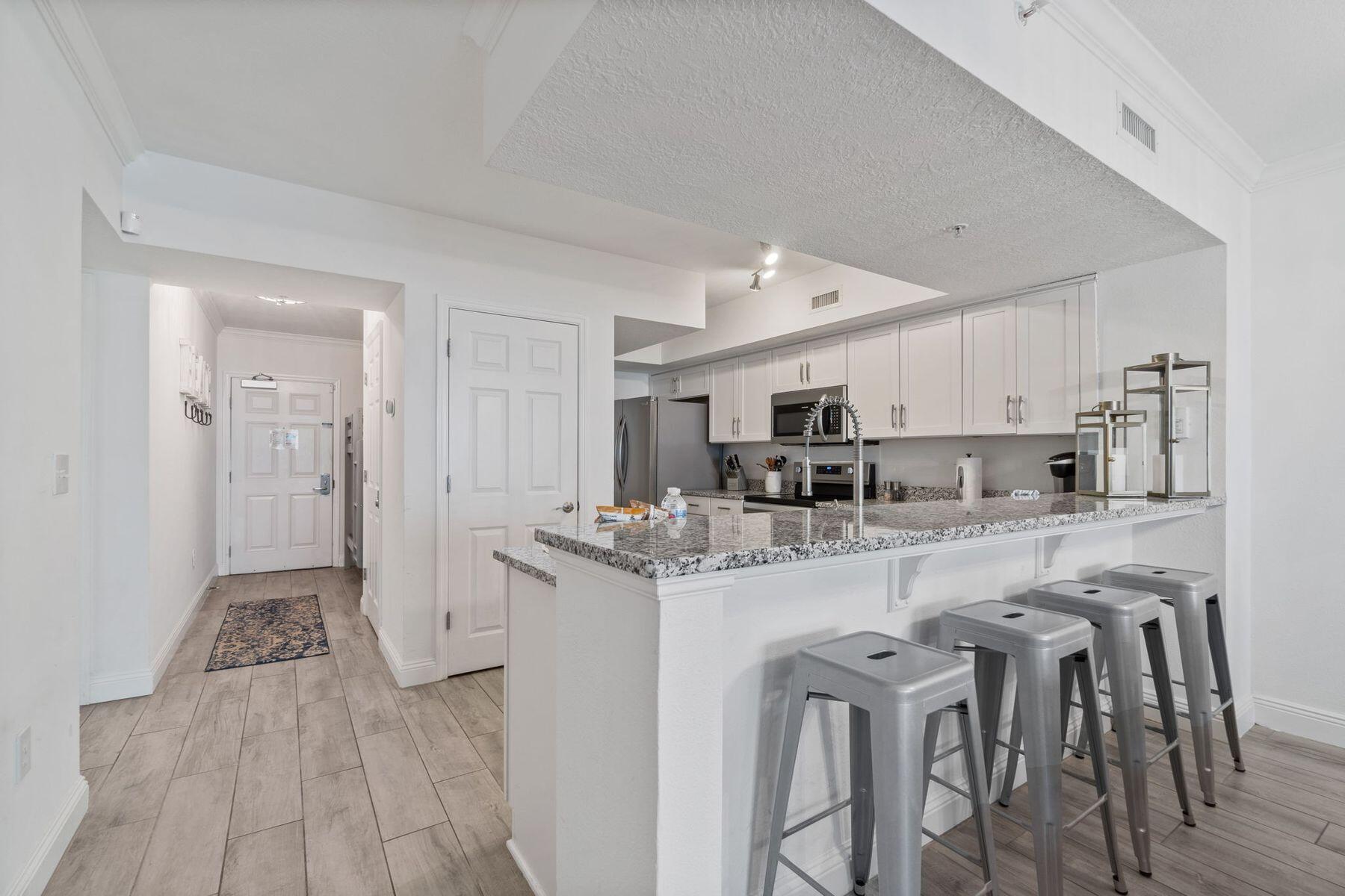 14701 Front Beach Road, Unit 530 Panama City Beach, FL 32413 - Photo 6 of 44 Newly Updated Kitchen