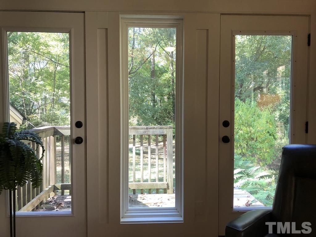 5811 Sentinel Drive Raleigh, NC 27609 - Photo 20 of 20 a view of a garden from a window