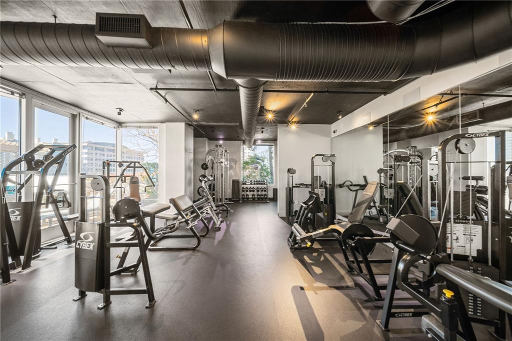 3324 Peachtree Road Northeast, Unit 2705 Atlanta, GA 30326 - Photo 51 of 68 a view of a room with gym equipment