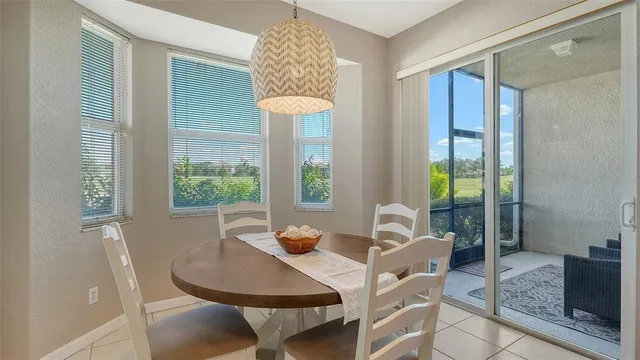 an empty room with a bathroom