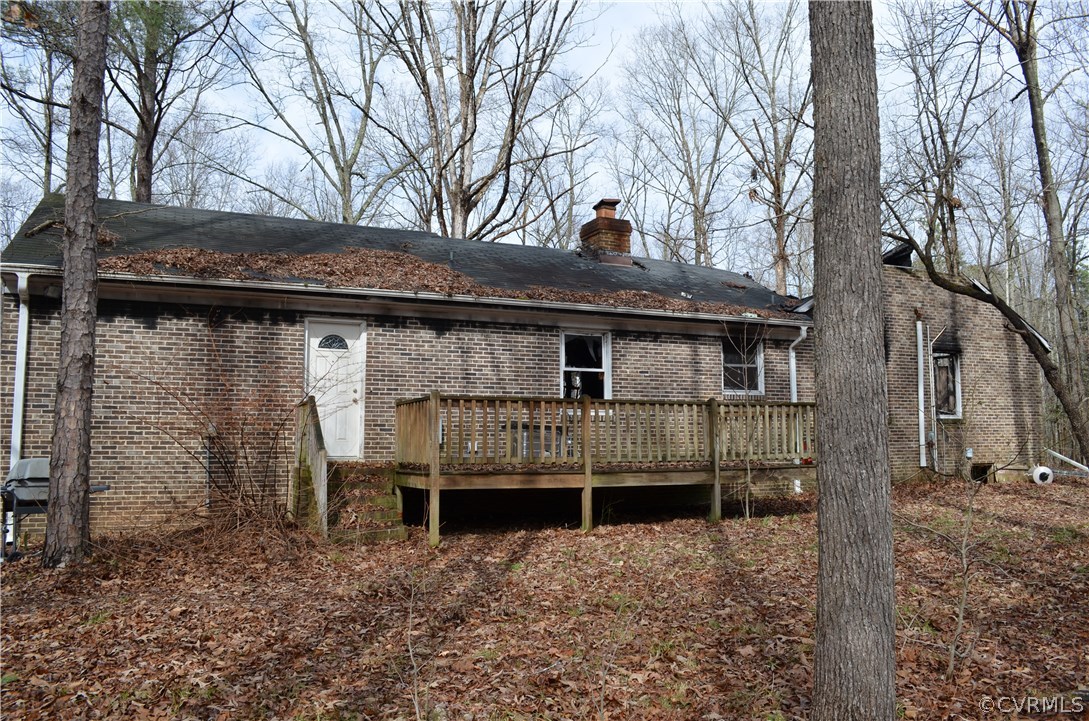 1370 Stavemill Road Powhatan, VA 23139 - Photo 33 of 34 rear view of the burned out home.