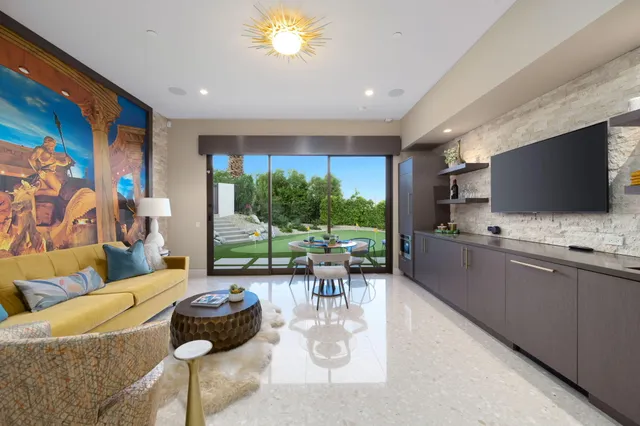 a house view with a garden space