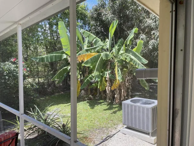 a view of a balcony with lake view